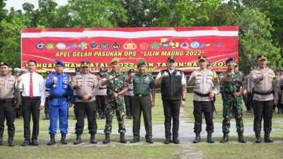 Kodim 0510 Tigaraksa Apel Gabungan Gelar Pasukan Operasi Lilin Maung 2022